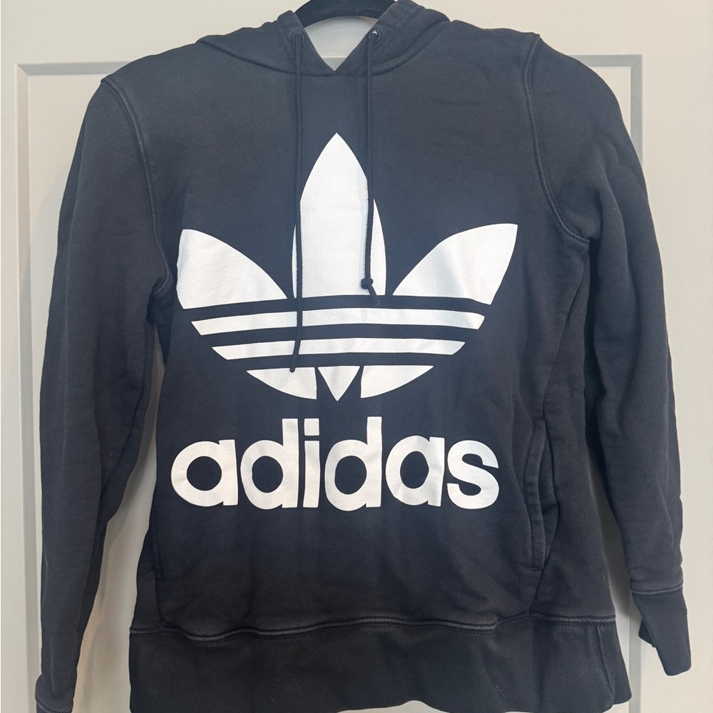 Adidas Black Sweatshirt with Iconic Logo